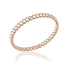 Chimento Armillas Acqua 18ct Rose Gold 0.07ct Diamond Drop Bangle 1B01439B1T170 Image 1