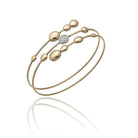 Chimento Armillas Acqua 18ct Rose Gold 0.13ct Diamond Triple Row Bangle 1B01442B16170 Image 1