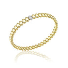 Chimento Armillas Acqua 18ct Yellow Gold 0.07ct Diamond Drop Bangle 1B01439B12170 Image 1