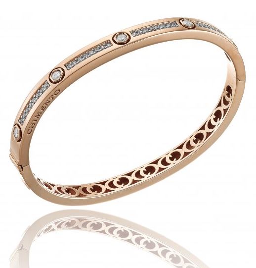 Chimento Armillas Be Mine 18ct Rose Gold 0.66ct Diamond Hinged Bangle 1B01314BB6 Image 1