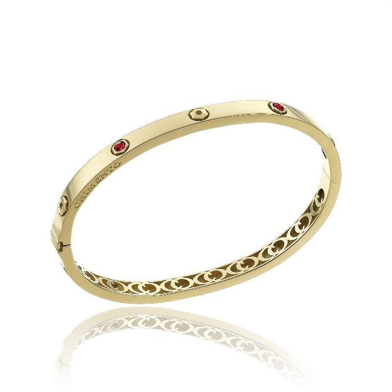 Chimento Armillas Be Mine 18ct Yellow Gold 0.40ct Ruby Bangle 1B01313RR1 Image 1