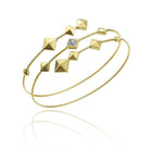 Chimento Armillas Pyramis 18ct Yellow Gold Diamond Spiral Bangle 1B01454B11170 Image 1