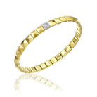 Chimento Armillas Pyramis 18ct Yellow Gold Diamond Studs Bangle 1B01452B12170 Image 1