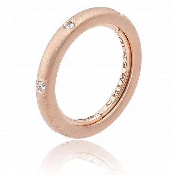 Chimento Forever Stack Me Matte 18ct Rose Gold Diamond Adjustable Size-Fit Ring 1AS0225BBS Image 1