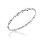 Chimento Stretch Spring 18ct White Gold 0.10ct Diamond Triple Rondelle Bracelet 1B00955B15170 Image 1
