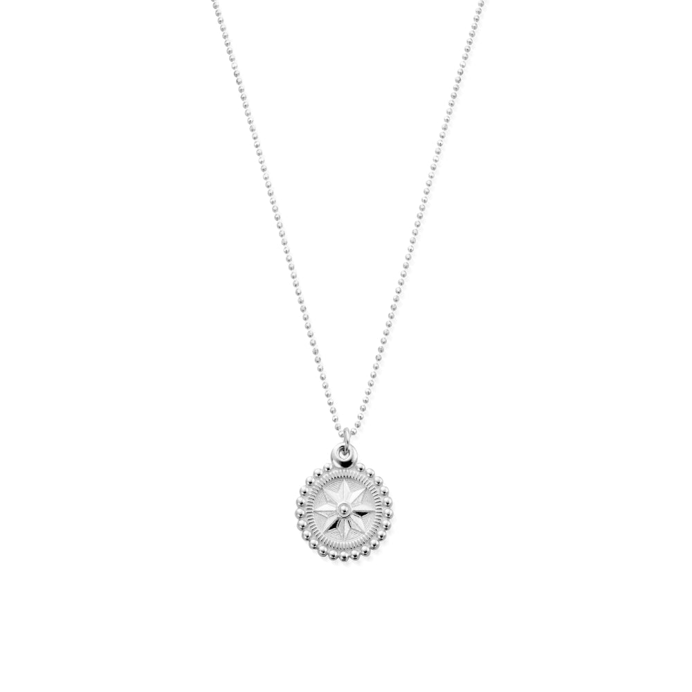 Chlobo Boho Luxe Diamond Cut Chain with Bobble Compass Pendant CBO-543 Image 1