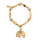 Chlobo Boho Luxe Gold Plated Chunky Elephant Bracelet CBO-618 Image 1