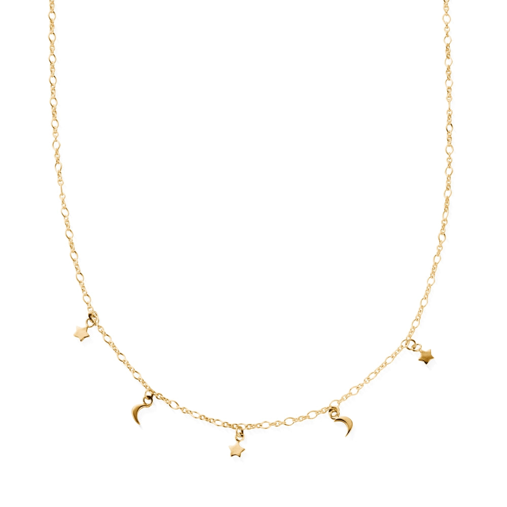 Chlobo Boho Luxe Gold Plated The Night Sky Necklace CBO-550 Image 1