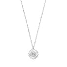 Chlobo Boho Luxe Twisted Rope Chain Flower Mandala Necklace CBO-541 Image 1