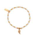 ChloBo Forever And Always Gold Plated Sterling Silver Angel Wing Bracelet CBO-444 Image 1