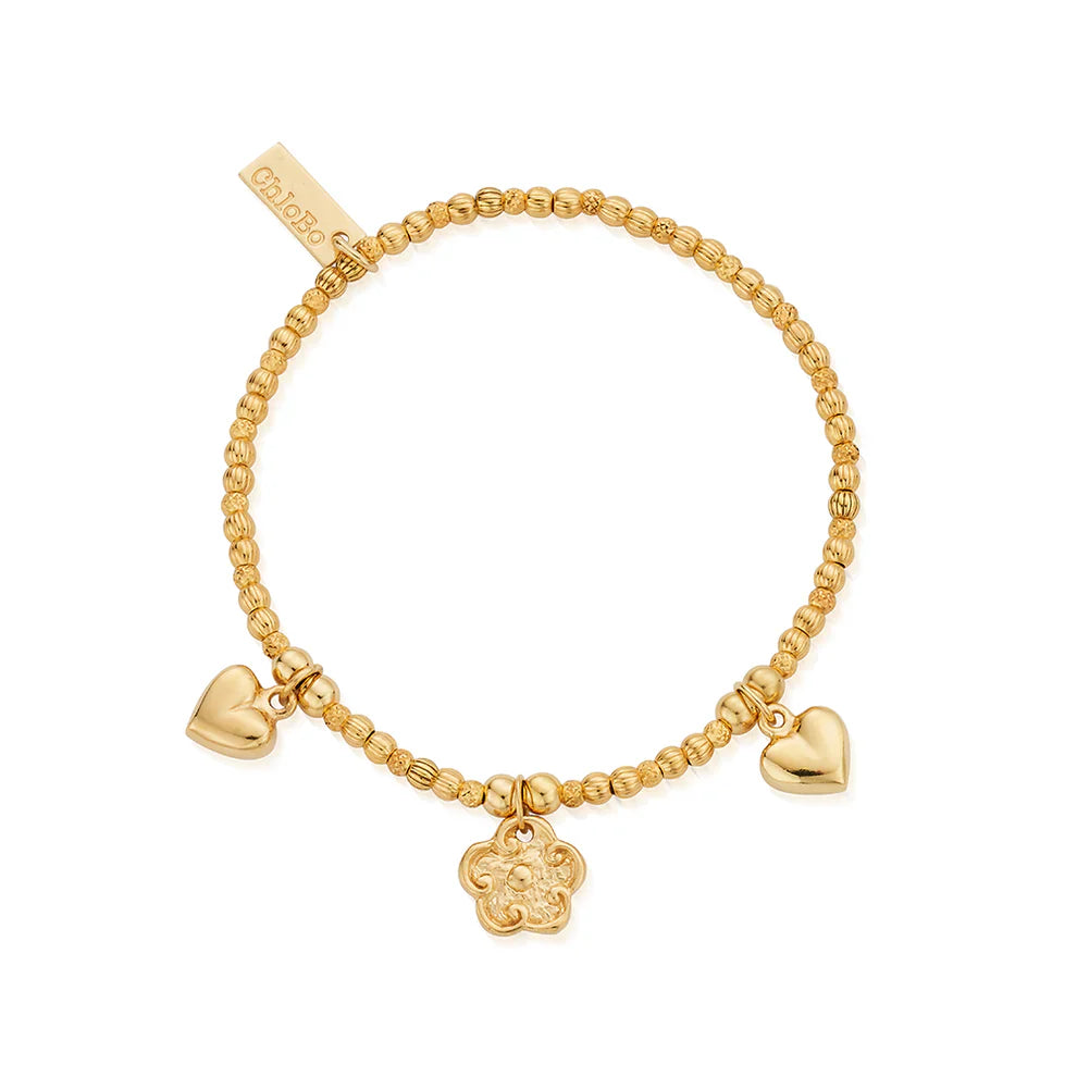 ChloBo Gold Plated Blossoms of Grace Bracelet CBO-736 Image 1