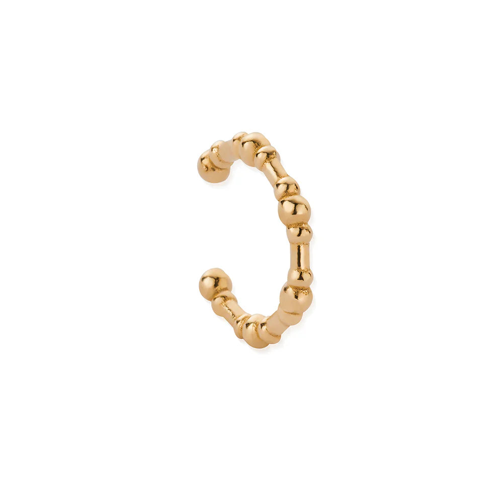Chlobo Gold Plated Bobble Cuff Earring CBO-681 Image 1