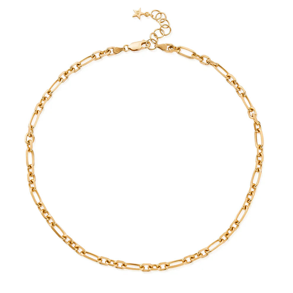Chlobo Gold Plated Chain Of Courage Necklace CBO-678 Image 1