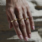 Chlobo Gold Plated Chunky Twist Ring CBO-689/L Image 3