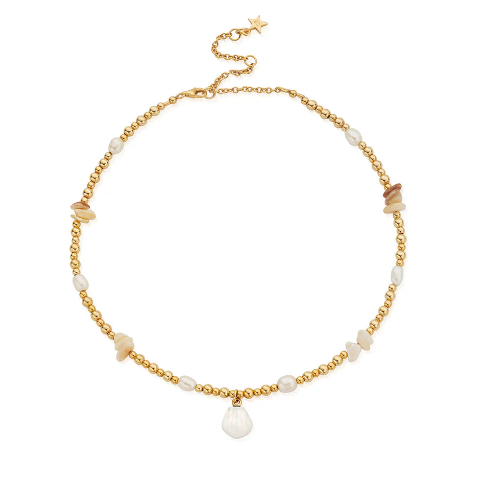 ChloBo Gold Plated Dream Waves Necklace CBO-744 Image 1