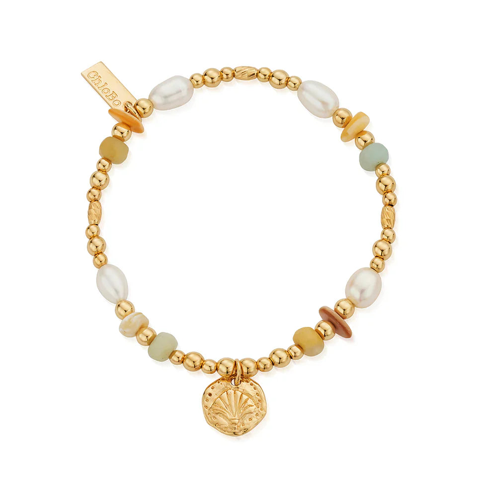 ChloBo Gold Plated Golden Sands Bracelet CBO-733 Image 1