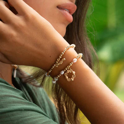 ChloBo Gold Plated Peace & Balance Set of 2 Bracelet CBO-741 Image 2
