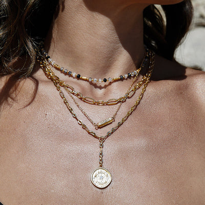 Chlobo Gold Plated Stellar Fortune Necklace CBO-676 Image 2