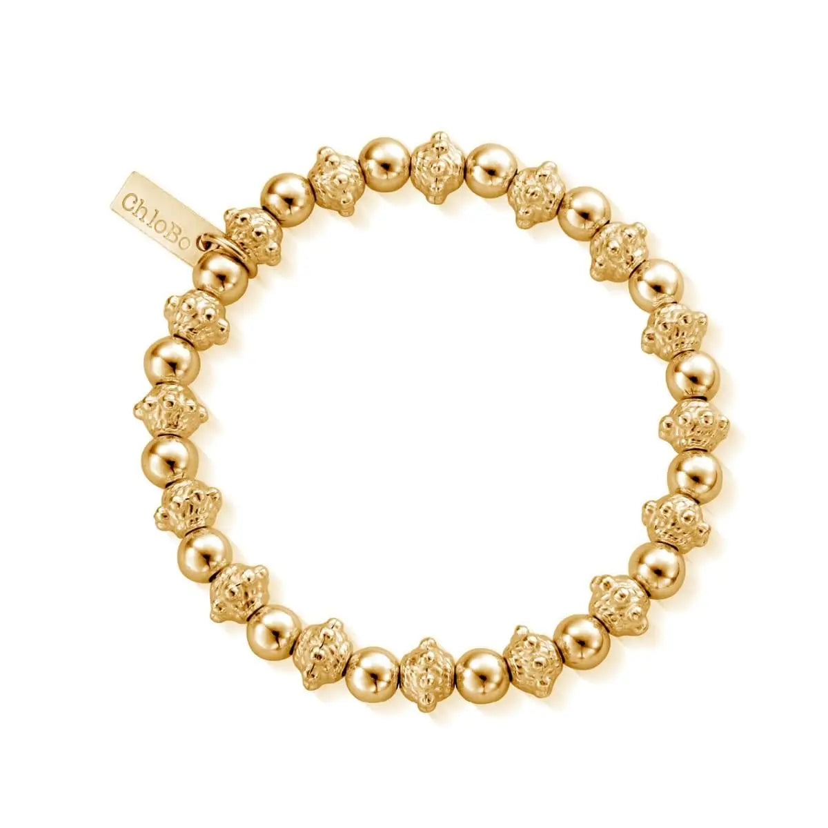 ChloBo Gold Plated Sterling Silver Fearless Bracelet CBO-366 Image 1