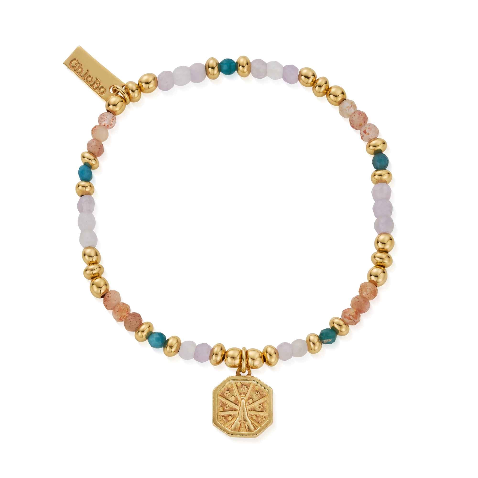 ChloBo Gold Plated Sterling Silver Gold Divine Connection Bracelet CBO-482 Image 1