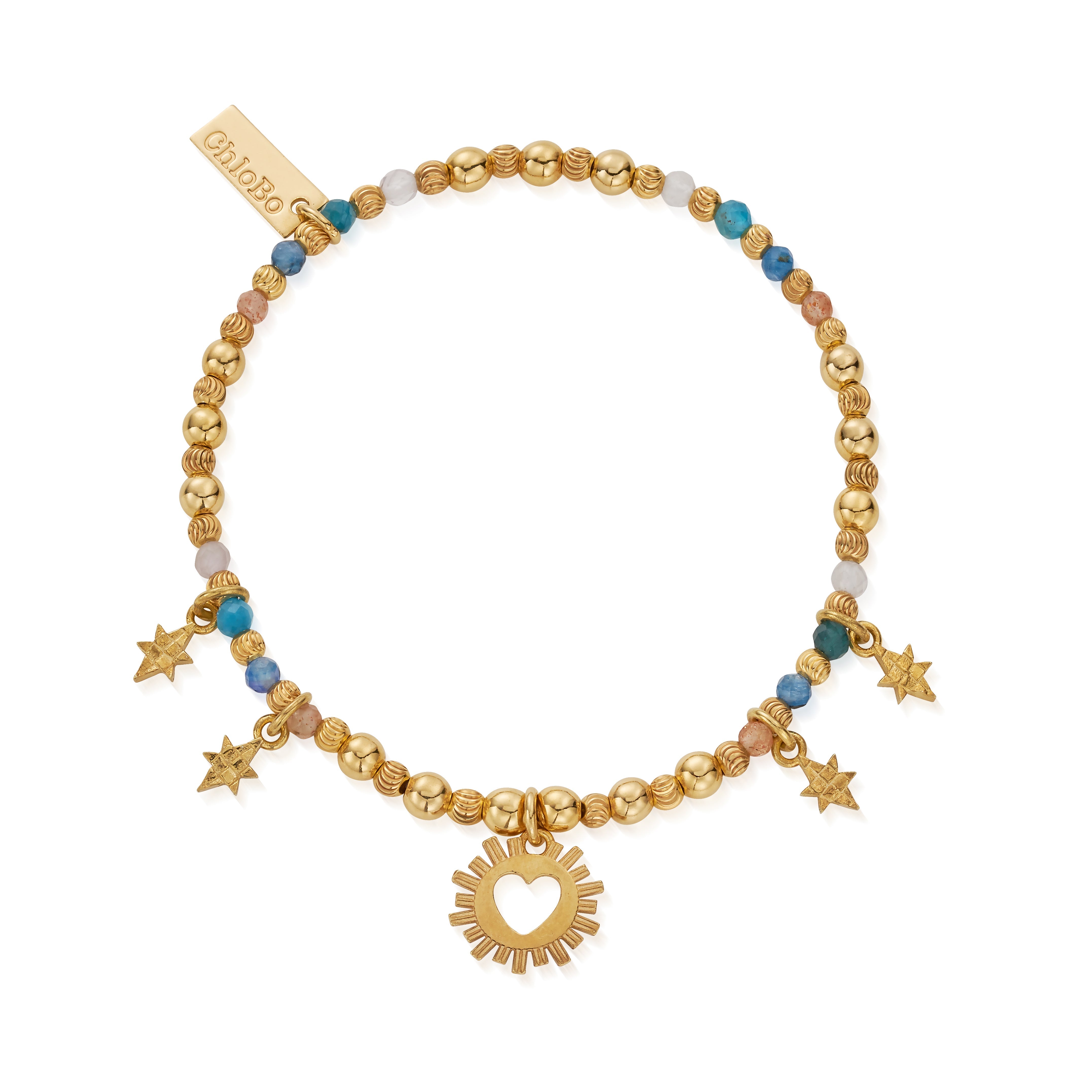 ChloBo Gold Plated Sterling Silver Rising Love Bracelet CBO-486 Image 1