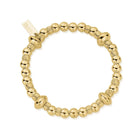 ChloBo Gold Plated Sterling Silver Twisted Disc Bracelet CBO-364 Image 1