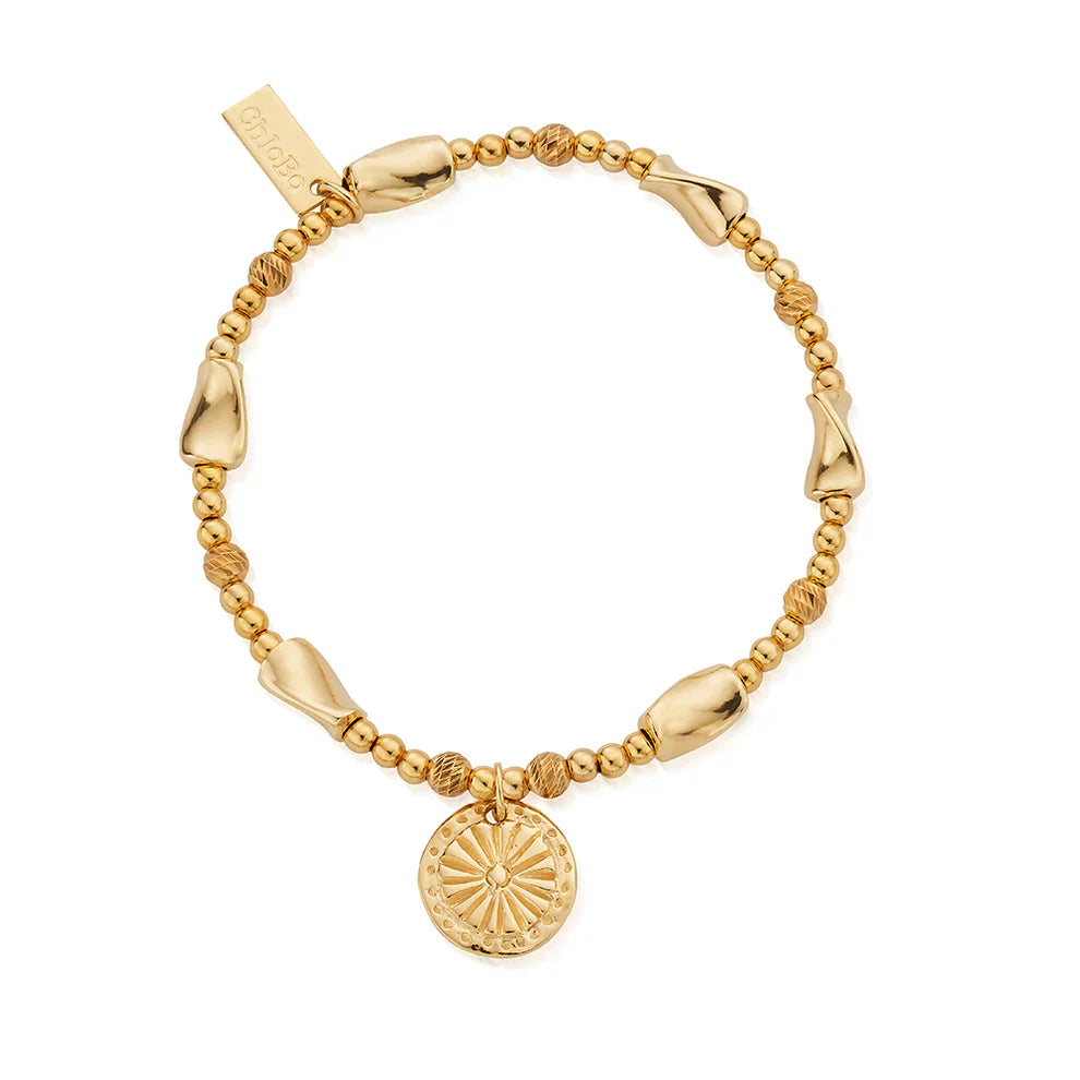 ChloBo Gold Plated Sunshine Spirit Bracelet CBO-731 Image 1