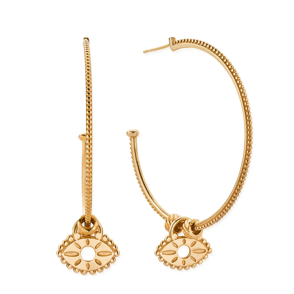 Chlobo Gold Plated Visionary Hoops CBO-685 Image 1