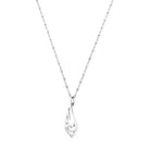 Chlobo Iconics Delicate Cube Interlocking Heart and Angel Wing Necklace CBO-537 Image 1