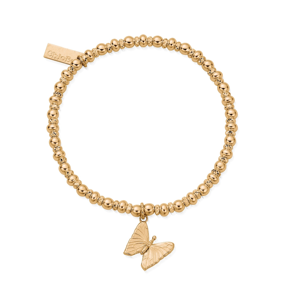 Chlobo Iconics Gold Plated Didi Sparkle Butterfly Bracelet CBO-597 Image 1