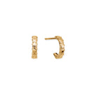 Chlobo Iconics Gold Plated Tiny Multi Star Huggie Hoop Earrings CBO-560 Image 1