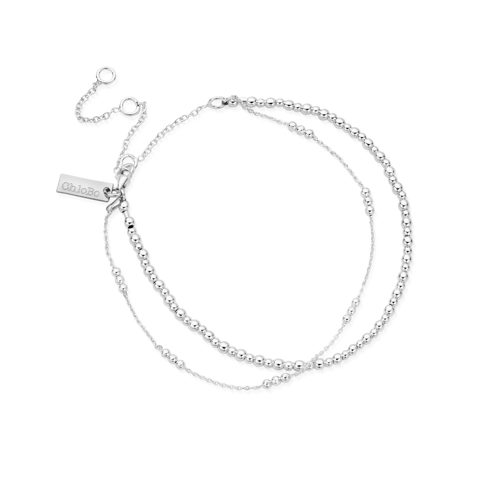 Chlobo Iconics Mini Cute Triple Bobble Chain Anklet CBO-555 Image 1