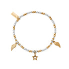 Chlobo Mixed Metal Gold Plated and Silver Everyday Seeker Bracelet CBO-637 Image 1