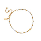 Chlobo Mixed Metal Gold Plated and Silver Inset Star Anklet CBO-558 Image 1