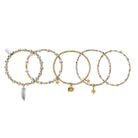Chlobo Mixed Metal Gold Plated and Silver Lucky Set of 5 Bracelets CBO-577 Image 1