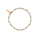 Chlobo Mixed Metal Gold Plated and Silver Twisted Oval Bracelet CBO-625 Image 1