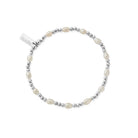 Chlobo Pearl Silver Cute Charm Bracelet CBO-638 Image 1