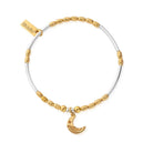 ChloBo Sterling Silver and Gold Plated Mixed Metal Luna Moon Bracelet CBO-751 Image 1