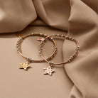 ChloBo Sterling Silver and Gold Plated Mixed Metal Sparkle Star Bracelet CBO-752 Image 2