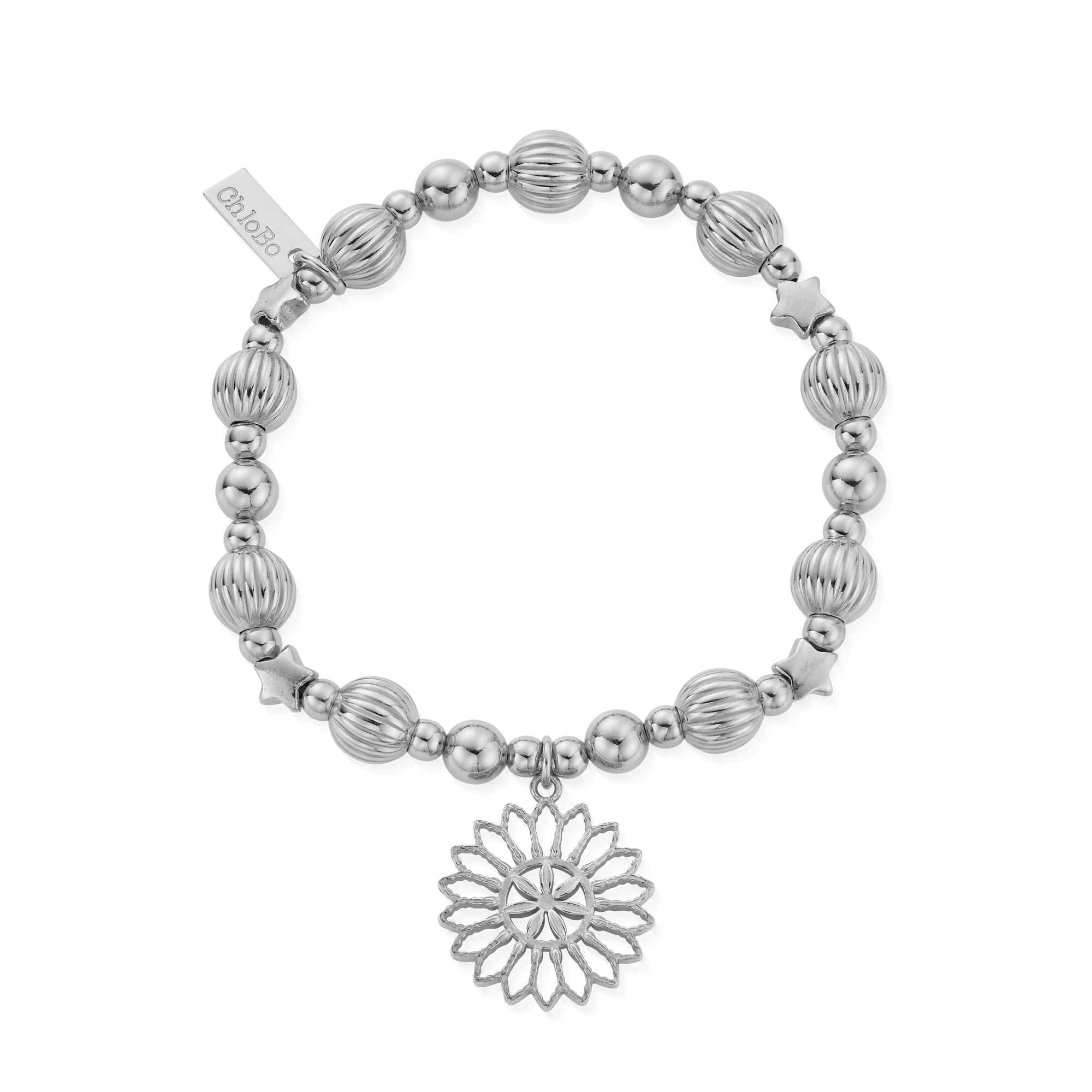 ChloBo Sterling Silver Blossoming Sunrise Bracelet CBO-477 Image 1