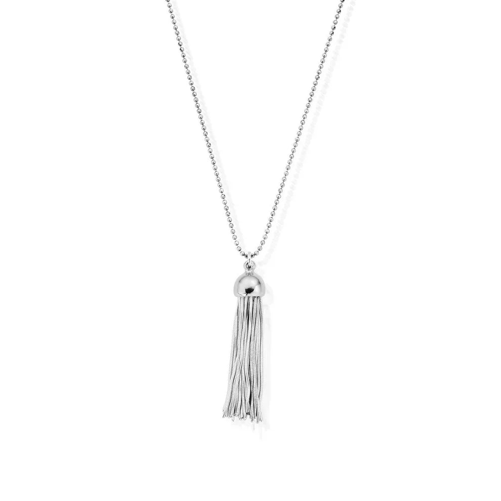 ChloBo Sterling Silver Cap Tassel with Diamond Cut Chain Pendant CBO-750 Image 1