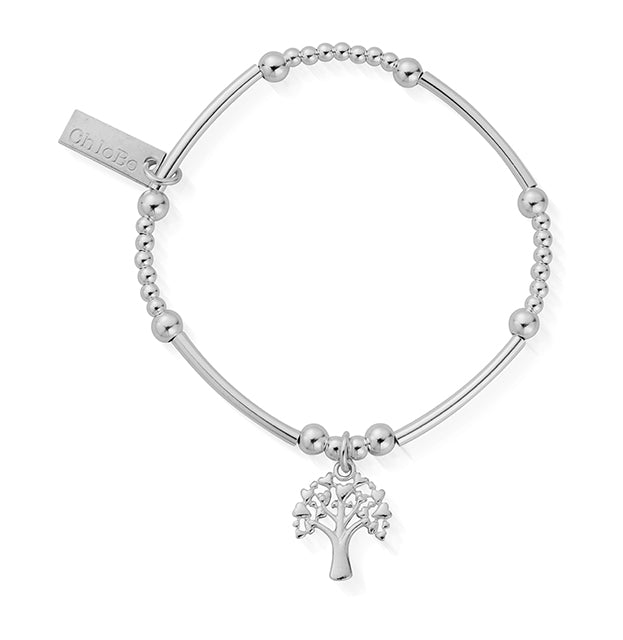 ChloBo Sterling Silver Childrens Cute Mini Heart Tree Of Life Bracelet CBO-240 Image 1