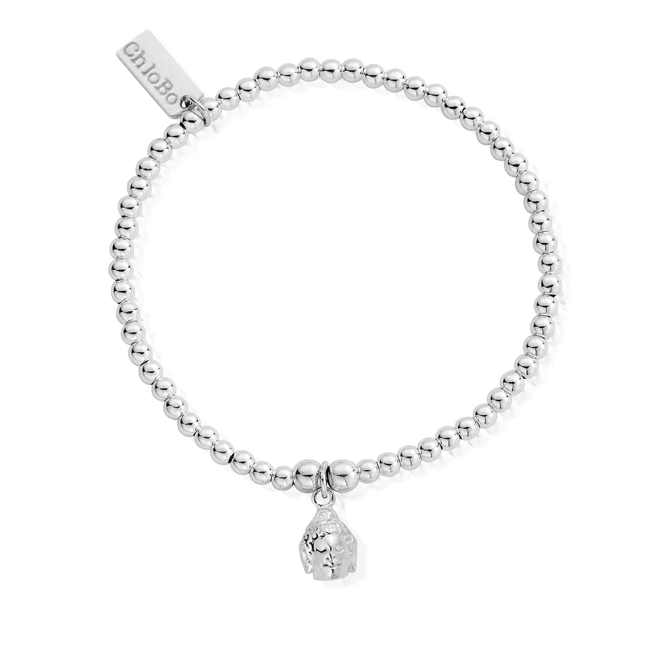 ChloBo Sterling Silver Cute Charm Buddha Head Bracelet CBO-425 Image 1