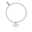 ChloBo Sterling Silver Cute Charm Dragonfly Bracelet CBO-041 Image 1
