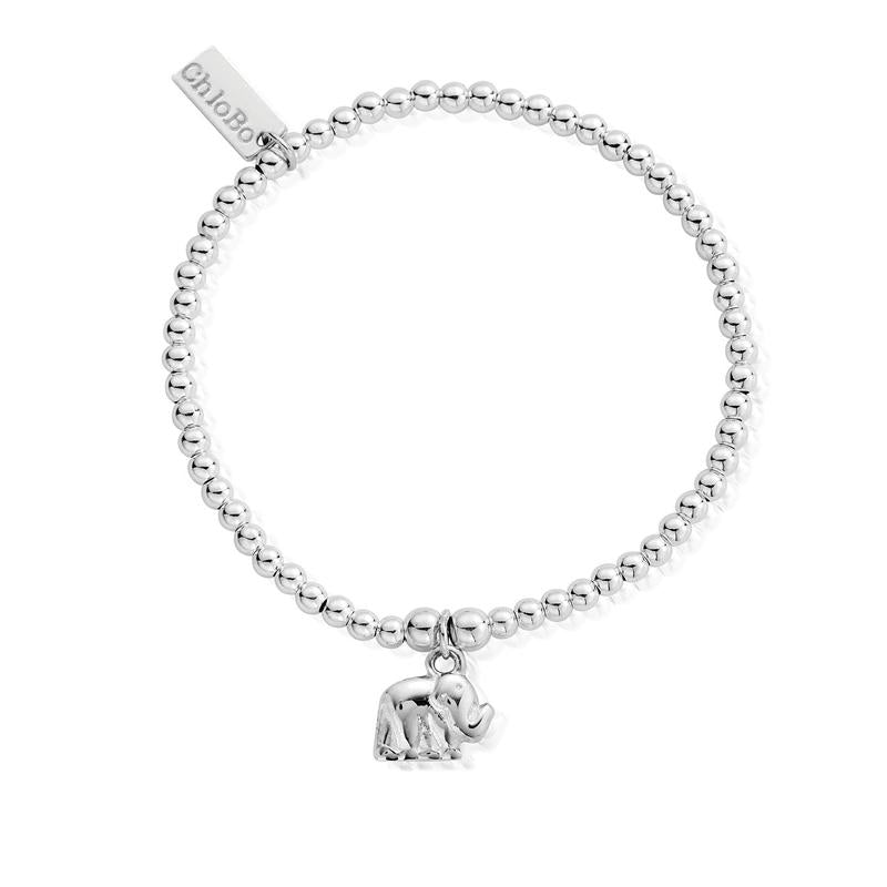 ChloBo Sterling Silver Cute Charm Elephant Bracelet CBO-040 Image 1