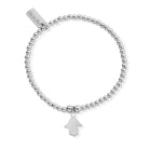 ChloBo Sterling Silver Cute Charm Hamsa Hand Bracelet CBO-426 Image 1