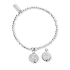 ChloBo Sterling Silver Cute Charm Live Love Life Bracelet CBO-043 Image 1