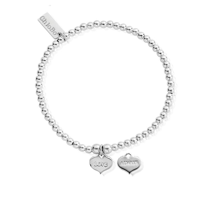 ChloBo Sterling Silver Cute Charm Love Always Bracelet CBO-044 Image 1