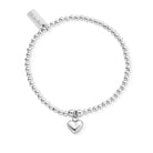 ChloBo Sterling Silver Cute Charm Puffed Heart Bracelet CBO-039 Image 1