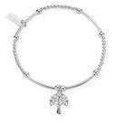 ChloBo Sterling Silver Cute Mini Heart Tree Of Life Bracelet CBO-025 Image 1